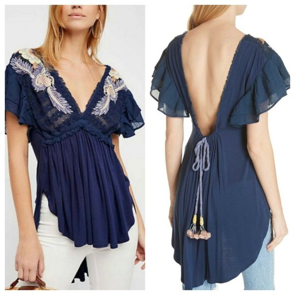 Free People Tops - Free People Fiesta Nueva Tunic Embroidered Tunic S